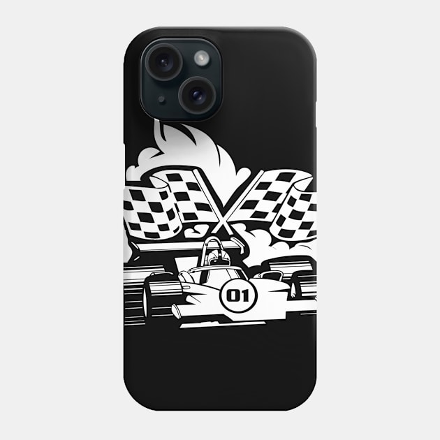 Finish Line Car Racing Champion Phone Case by c1337s