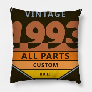 27th Birthday T-Shirt - Vintage 1993 Pillow