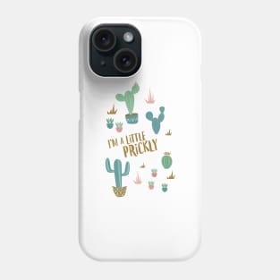 Prickly Cactus in Blush Pink Phone Case