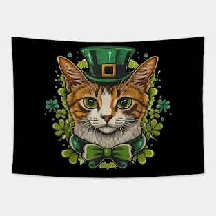 St Patricks Day Cat For Men Women Kids Celebration Cool Tapestry