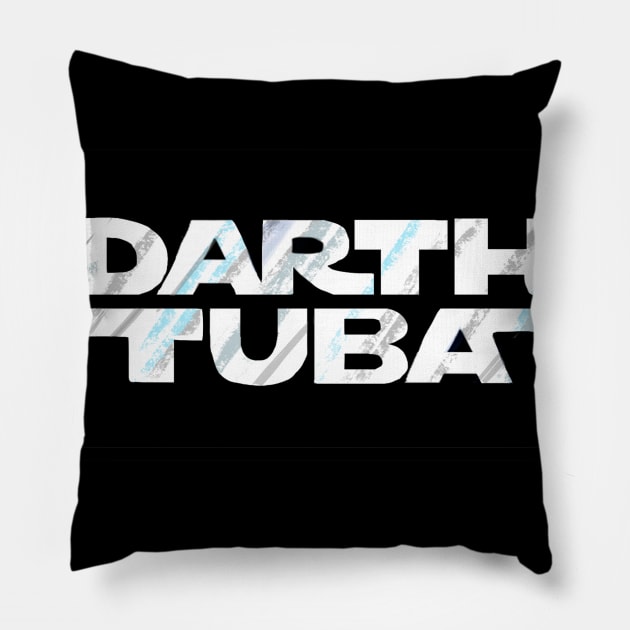 Darth Tuba Card Logo Pillow by Darth Tuba