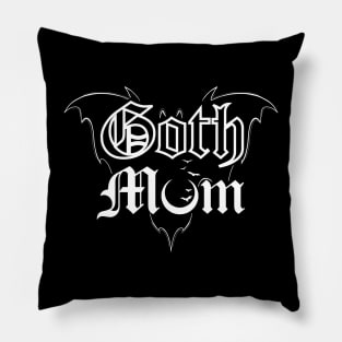 Goth Mum - Mother’s Day, Bat, Mama Bat, Spooky Mama, Bats, Coffin, Horror Lover Pillow