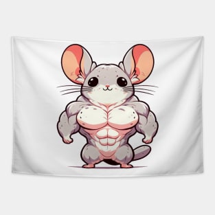 Cute Muscular Chinchilla Tapestry