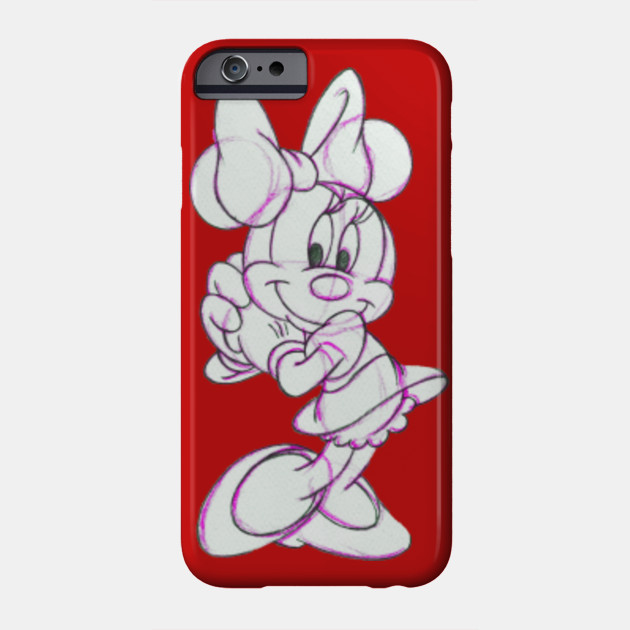 Minnie Mouse Sketch Minnie Mouse Phone Case Teepublic