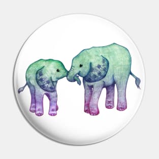 Baby Elephant Love Pin