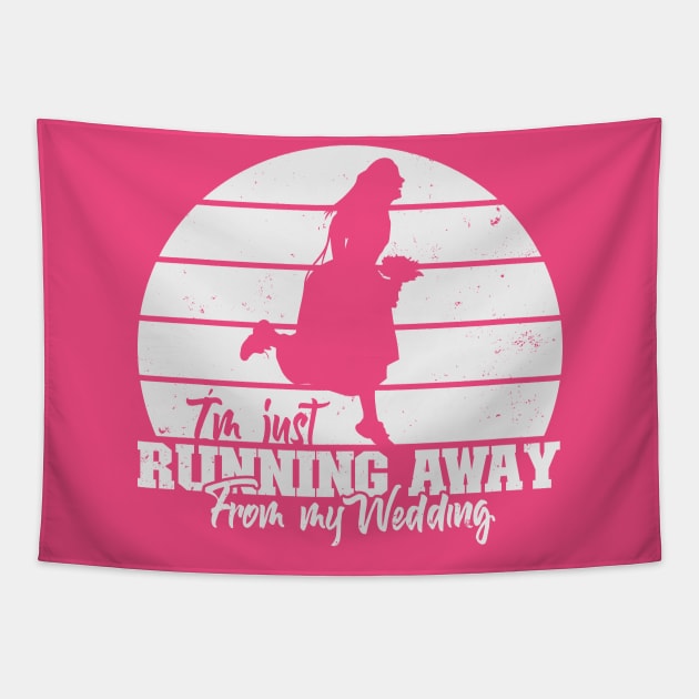 Running Away from my Wedding Tapestry by nickbeta