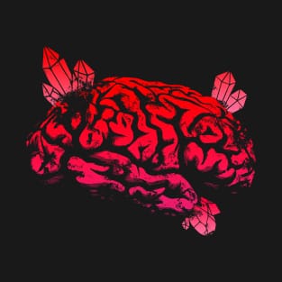 Crystals Brain - Red T-Shirt