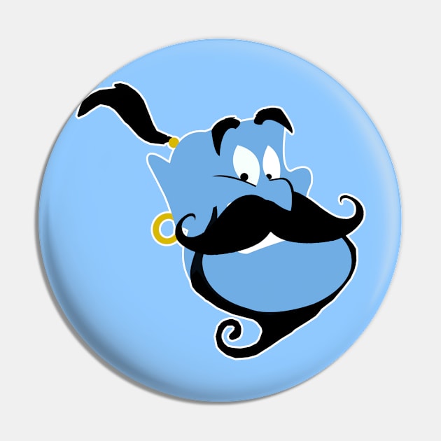 Genie with Mustache Pin by LuisP96