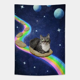 Cat in Space Tapestry