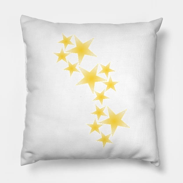 Golden stars Pillow by andersonartstudio