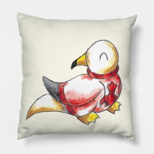 Sweater Seagull Pillow