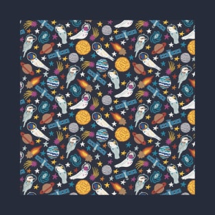 Birds In Space pattern T-Shirt