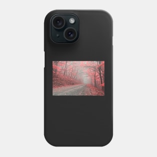 Misty Forest Road - Tickle Me Pink Phone Case