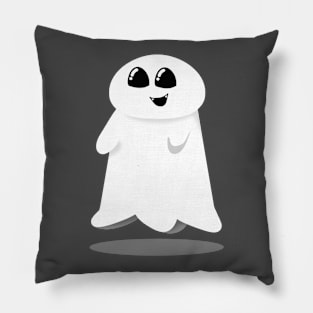 Cute Little Ghost Floating - A Ghostly Cutie Pillow