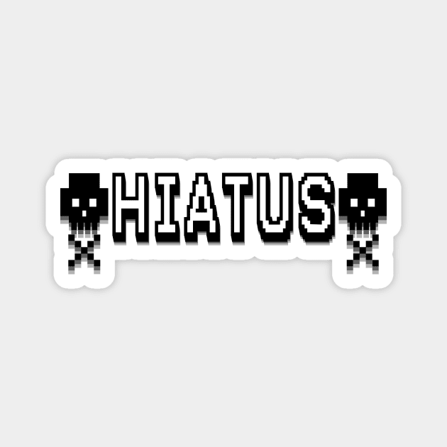 Black and White Hiatus Magnet by Shrineheart