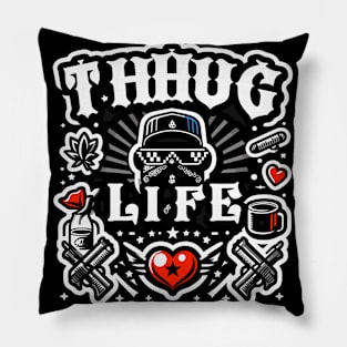 Thug Life Urban Aesthetic Design Pillow