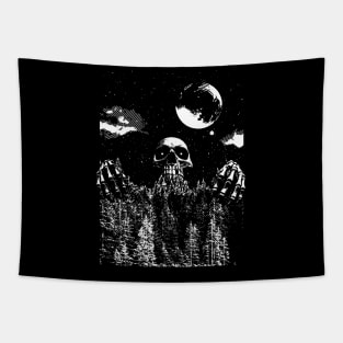 Karelian night skeleton Tapestry