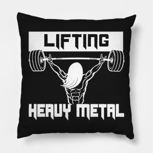 Lifting Heavy Metal for Weightlifting Metal Head Pillow