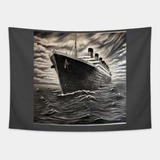 Titanic inspired art Tapestry