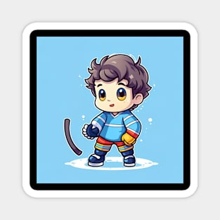 Ice hockey player Magnet