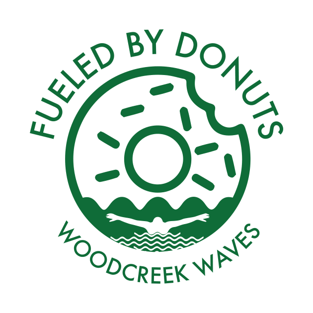 Fueled by Donuts (butterfly, green) by Woodcreek Waves