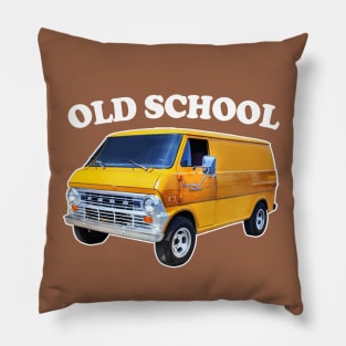 OLD SCHOOL  //// Retro 70s Style Design Pillow