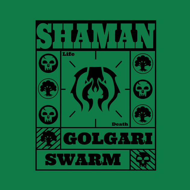 Golgari Swarm | Shaman | MTG Black on Green Guild Design by ChristophZombie