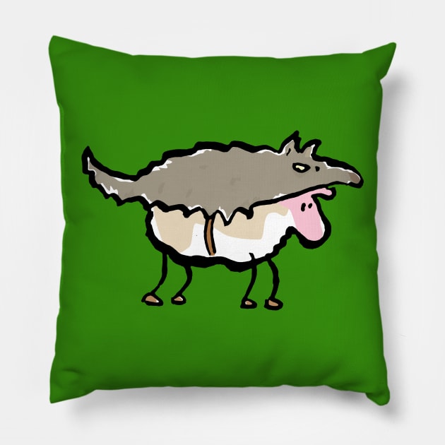 sheewolf Pillow by greendeer