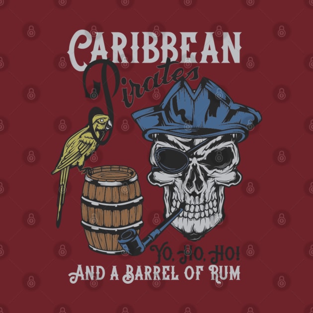 Pirate Skull of the Caribbean by Luve