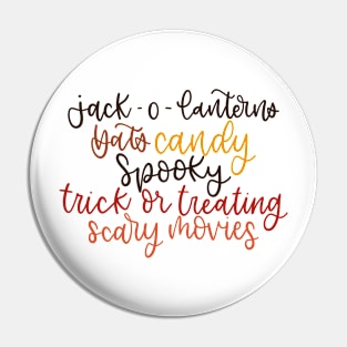 Spooky Things Script Written List Pin