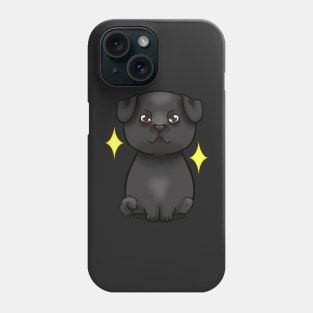 Black Pug Phone Case