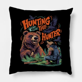The Hunters Humble Encounter Hunting Funny Pillow