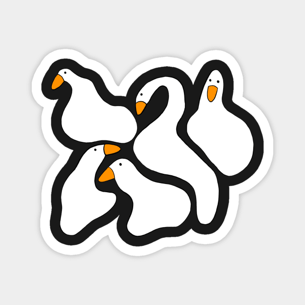 Goose Blobs Magnet by astonishingemma