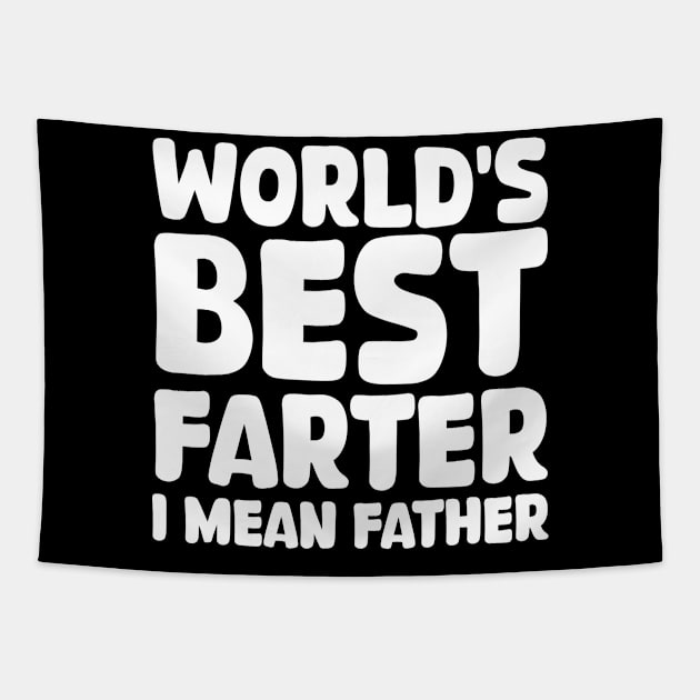 world's best farter i mean father Tapestry by mdr design