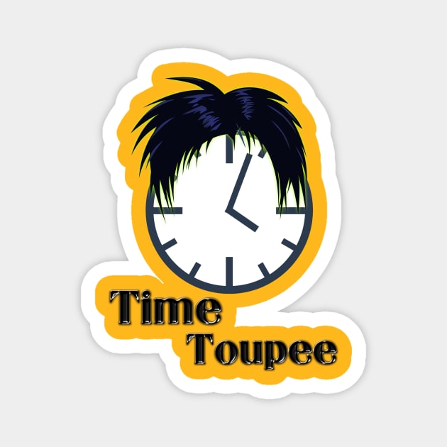 Time Toupee Magnet by SardyHouse