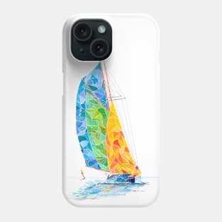 Smooth sailing on a beautiful day Phone Case