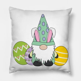 Green Easter Gnome Garden Gnome Pillow