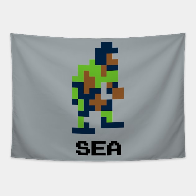 8-Bit Linebacker - Seattle Tapestry by The Pixel League