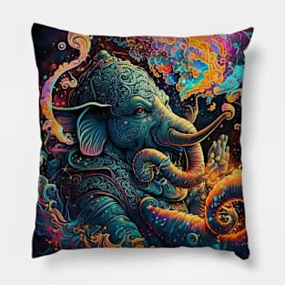 Trippy Elephant Pillow