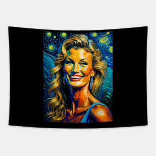 Faith Hill in starry night Tapestry