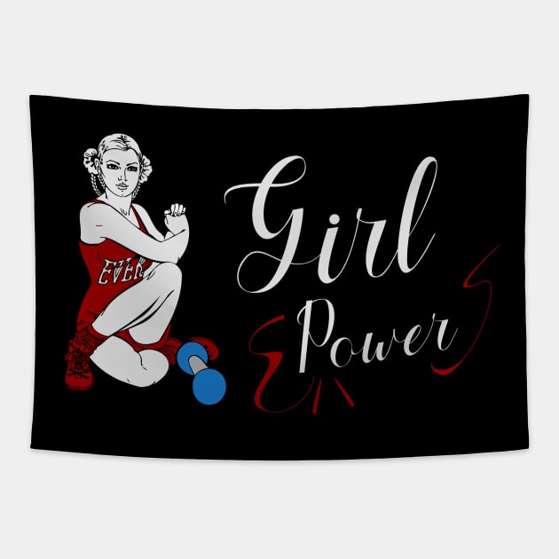 Girl power, funnytee Tapestry by Nana On Here