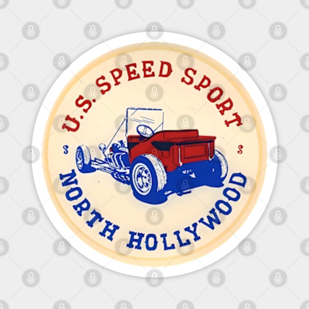 U.S. Speed Sport Store North Hollywood California Magnet by Desert Owl Designs