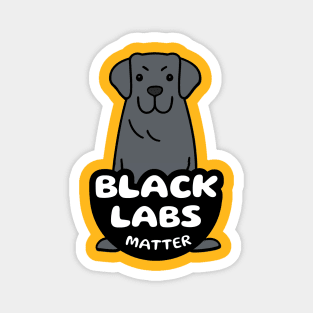 Black Labs Matter Magnet