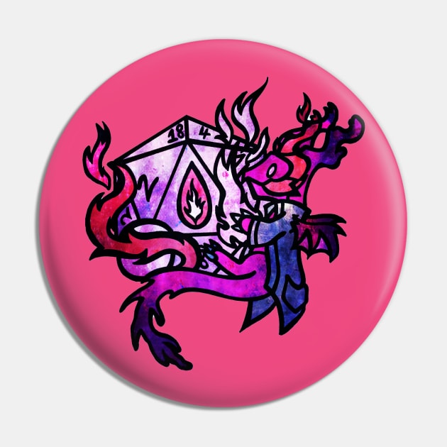 Classy Dragons - Sorceror Pin by ScribbleSketchScoo