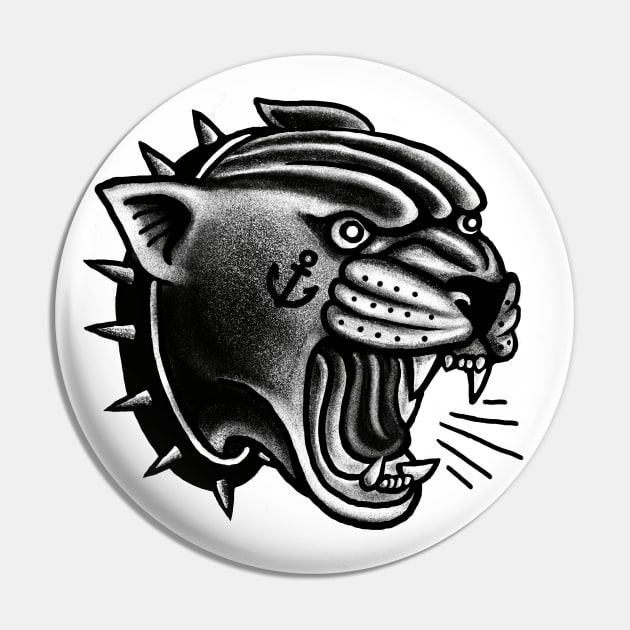 panther head Pin by ConradGarner