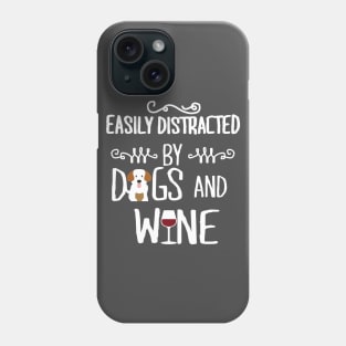 Dog and Wine Lovers Phone Case