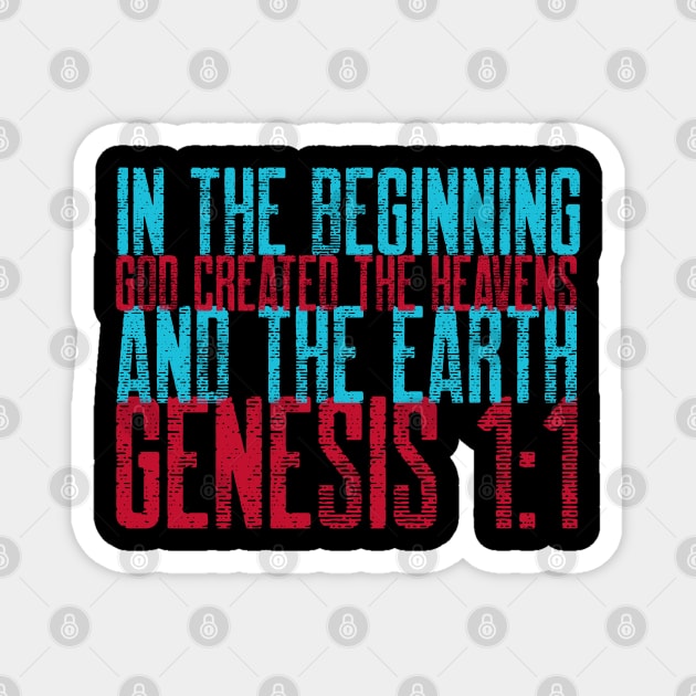 Genesis 1:1 Magnet by Slave Of Yeshua