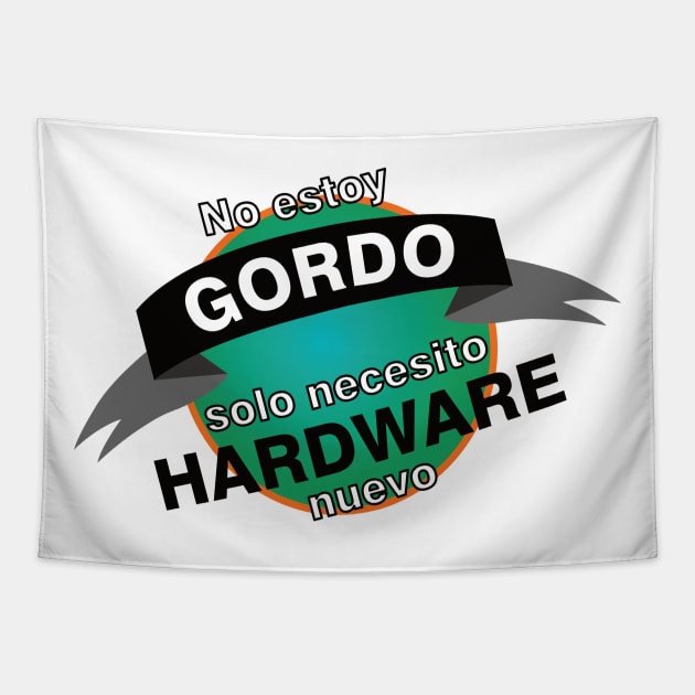 No estoy gordo solo necesito hardware nuevo Tapestry by NekroSketcher