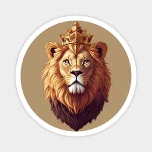 Regal Lion with Crown no.3 Magnet