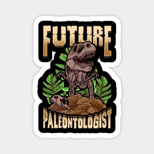 Cute Future Paleontologist Dinosaur Fossil Hunter Magnet